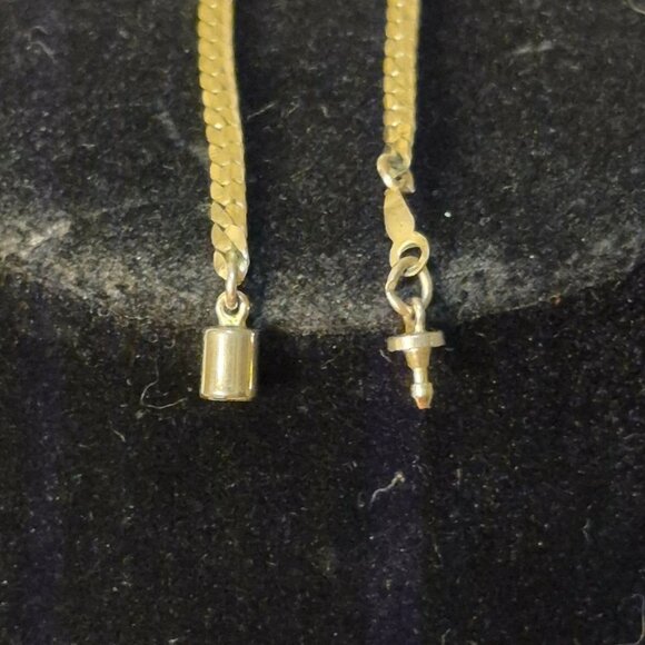 Vintage 36" Brass Snake Chain Necklace - Picture 5 of 9